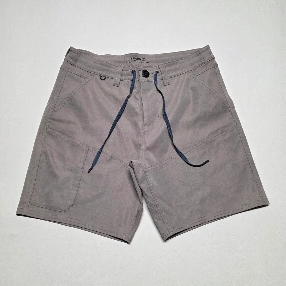 Roark Men Brown Adventure Chinos/Shorts Size 30 Quick Dry Lightweight Outdoor